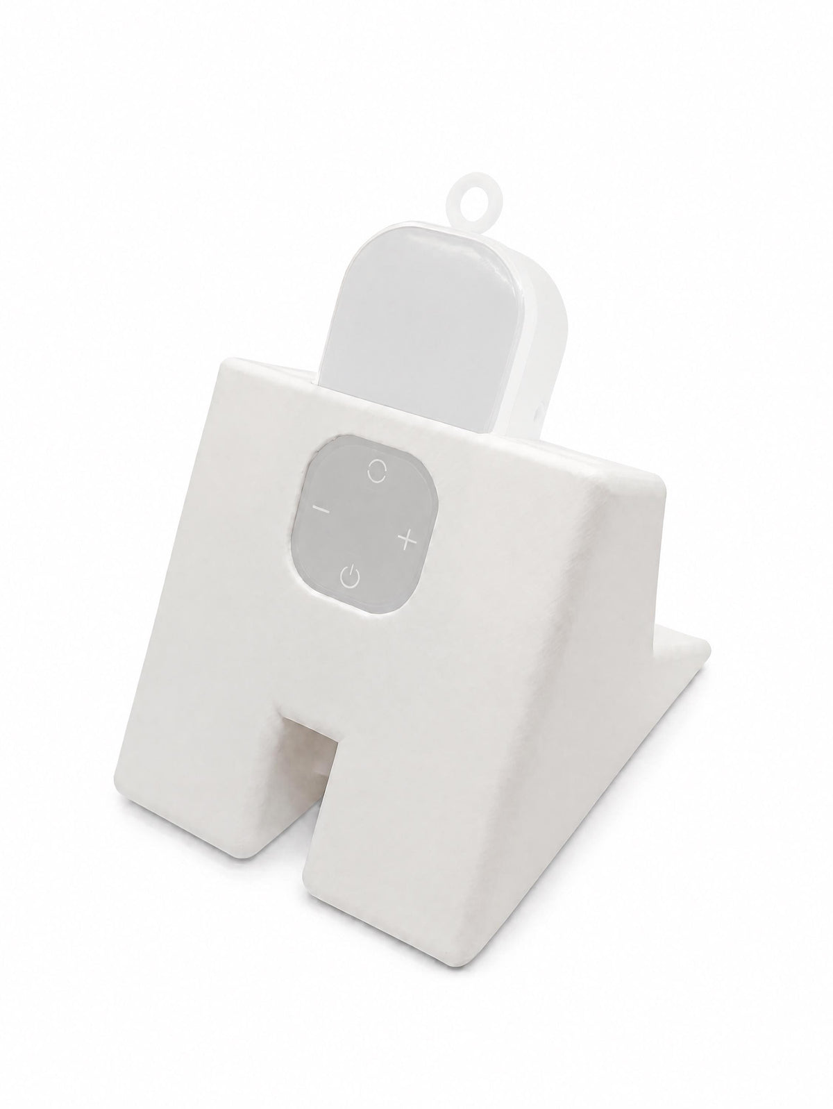 White tabletop stand for BabyBuddha pump