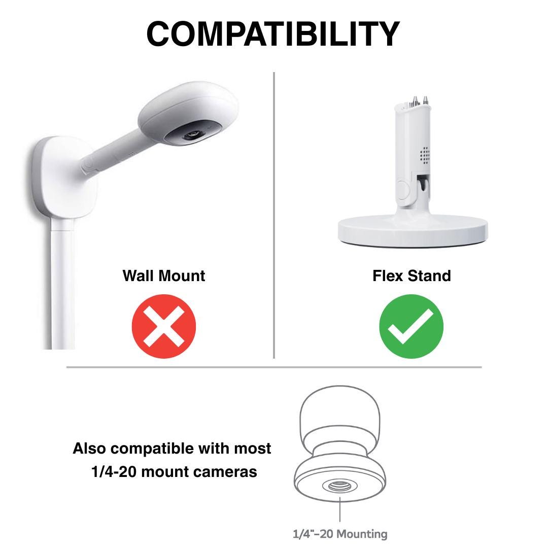 Wall Mount Compatible with Nanit Flex Stand - image 7