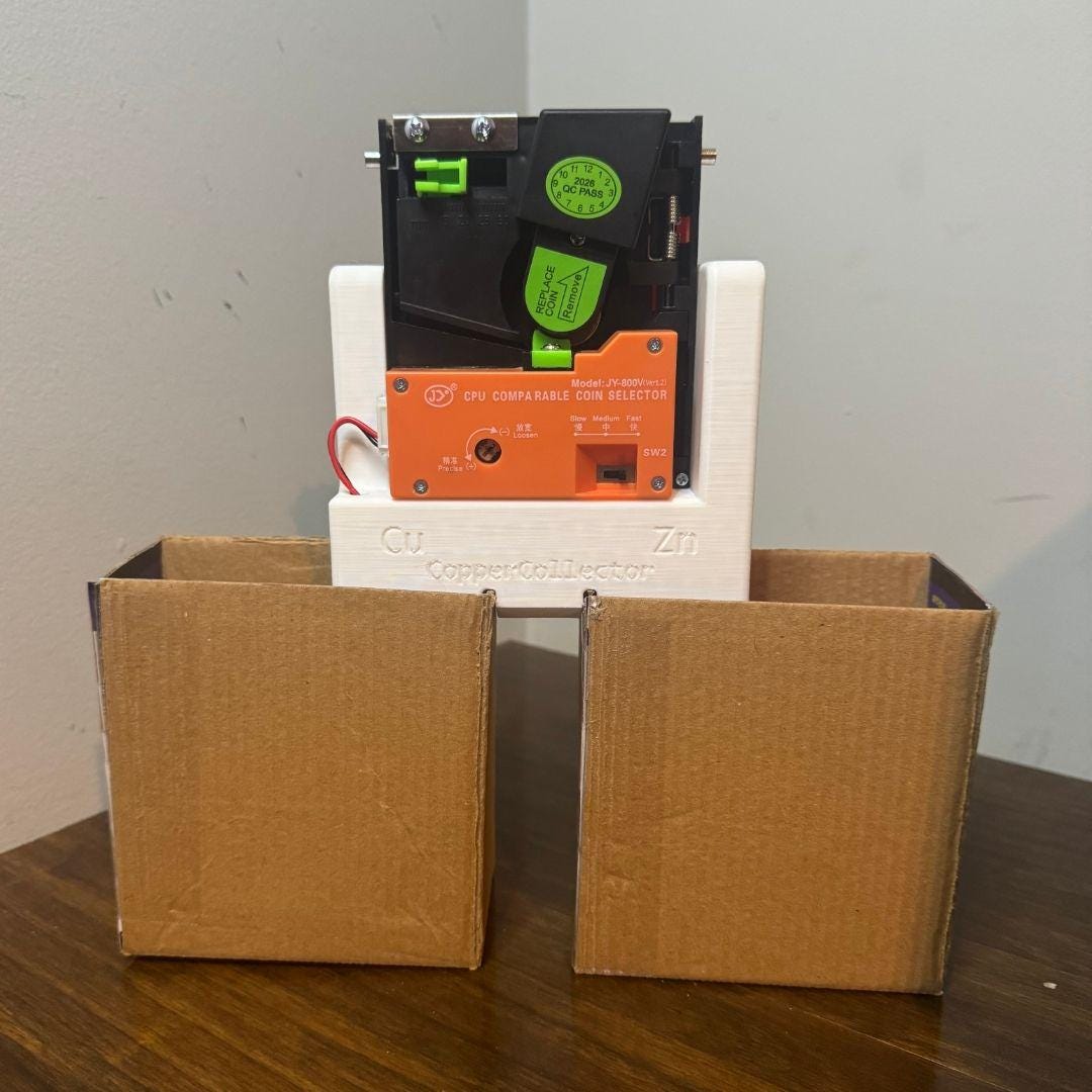Copper Collector Automatic Penny Sorter with Power Supply - image 3