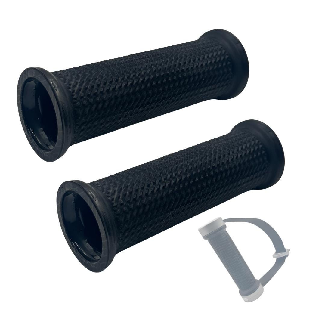 Pair of knurled replacement grip sleeves compatible with Tonal Smart Handles